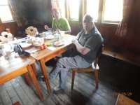 P5290215  Frühstück auf der Buschberghütte