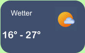 Wetter 16° - 27°